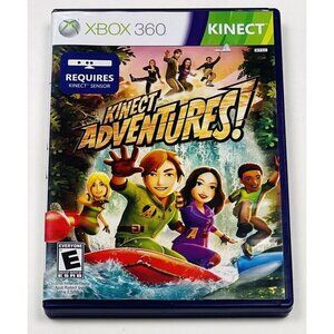 Kinect Adventures! (Microsoft Xbox 360, 2010) w/ Case & Manual CIB COMPLETE